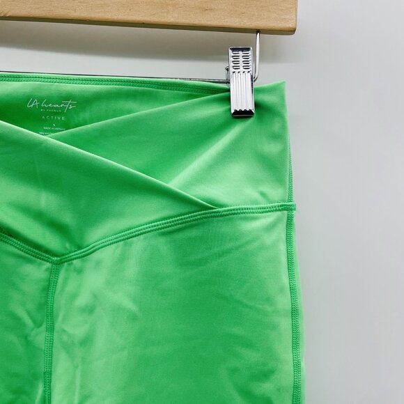 LA Hearts by PacSun Womens Size Small Active Far Out Biker Shorts in Green 477 - Picture 2 of 6